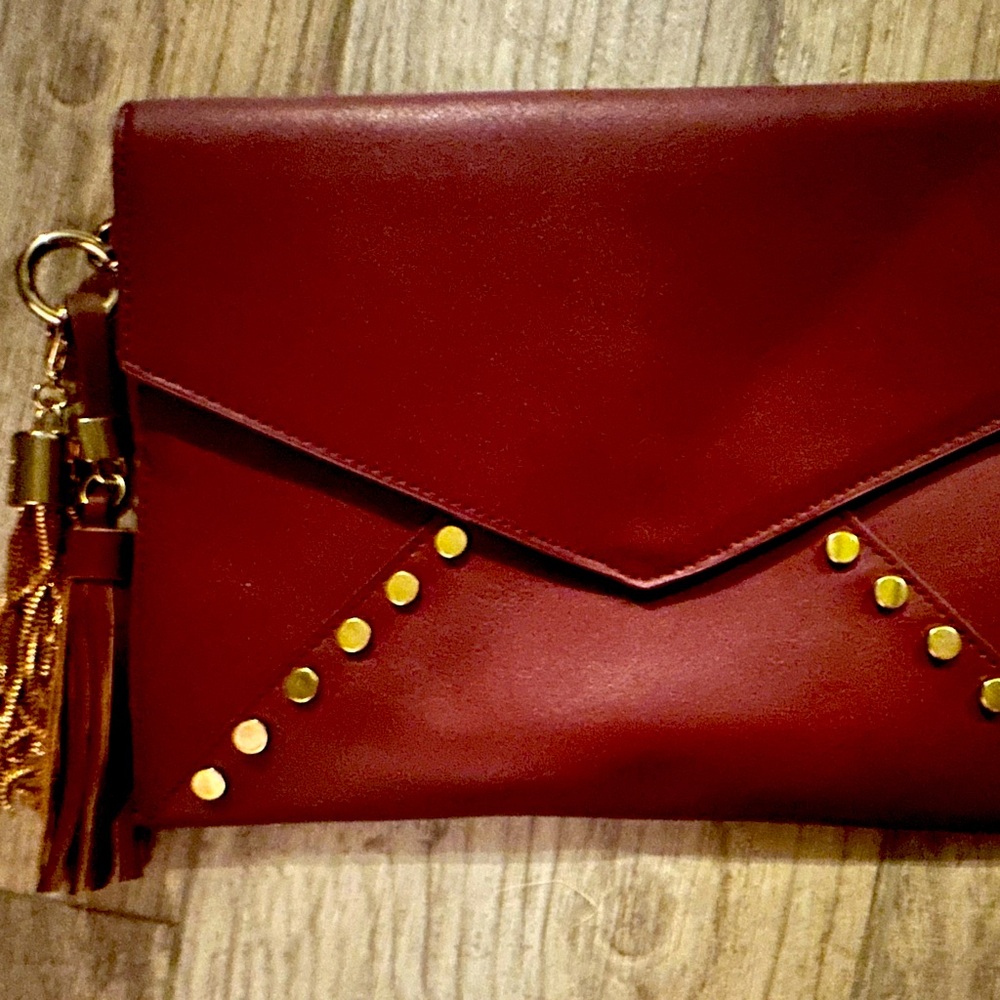 Maroon clutch